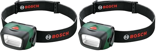 Bosch(�{�b�V��) �w�b�h�����v �d�r��/190���[����/�h���h�o/9�i�K�p�x�����@�\/3�̔������[�h/�y��58g/�h��/�A�E�g�h�A/COB LED/�w�b�h���C�g/HEADLAMP (× 2)