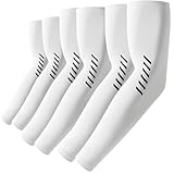 ROCKTAKIN UV Sonnenschutz Arm Sleeve für Herren Damen, UPF 50+ Kühlung Armstulpen Sommer Kompression Tattoo Radsport Armlinge Unisex Armwärmer für Laufen Golf Gaming Basketball Cycling Fußball– 3 Paar