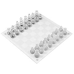 BEALIFE Set di Scacchi con Scacchiera da Tavolo Scacchiera in Cristallo Antistress Bomboniera per Feste Centrotavola per Sala Giochi da Collezione