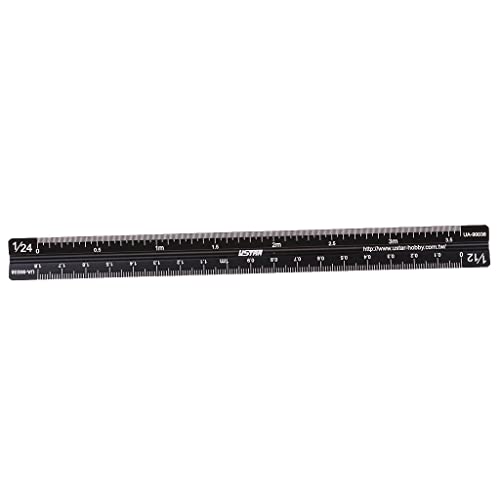 17cm Triangle Scale Ruler 90038 for 1/12, 1/24, 1/32, 1/35