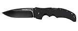 Cold Steel Recon 1 Series Tactical Folding Knife with Tri-Ad Lock and Pocket Clip - Made with Premium CPM-S35VN Steel, Spear Point, Black