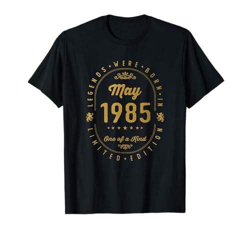 Legends Were Born In May 1985 Cumpleaños Camiseta