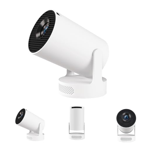 XIAOHUI Mini Projector, 2025 Portable Smart Projector with WiFi and Bluetooth, 1000 Lumens, 150-inch Display, LCD LED Technology