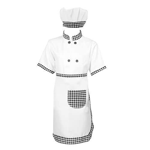 Holibanna Little Chef Clothing Boys and Girls Baking Apron Cooking Playset Chef Hat