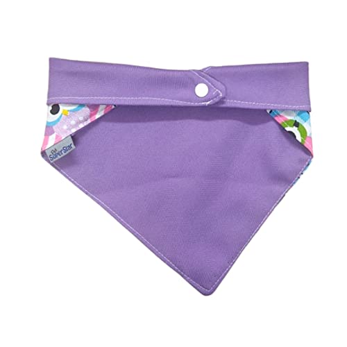 MY PET BRASIL Bandana Para Cachorro Médio Bandana Dupla Face Para Cães Bandana Para Pet Lilás