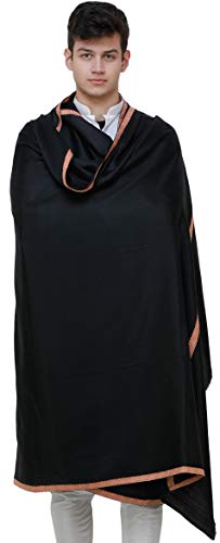 Écharpe homme motif pirate noir Amritsar foulard automne hiver chaud