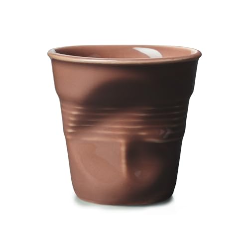 REVOL - Gobelet froissé Expresso Terre Brûlée 8cl (vendu à l'unité)