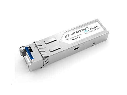 Axiom Memory - SFP-10G-BX20D-AX Cisco SFP+ Module - for Data Networking, Optical Network - 1 LC Simplex 10GBase-BX20-D Network - Optical Fiber Single-Mode - 10 Gigabit Ethernet -