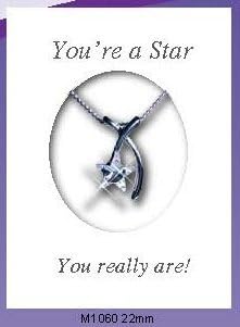 You're a star You really are! Crystal Pendant Necklace in Gift Box
