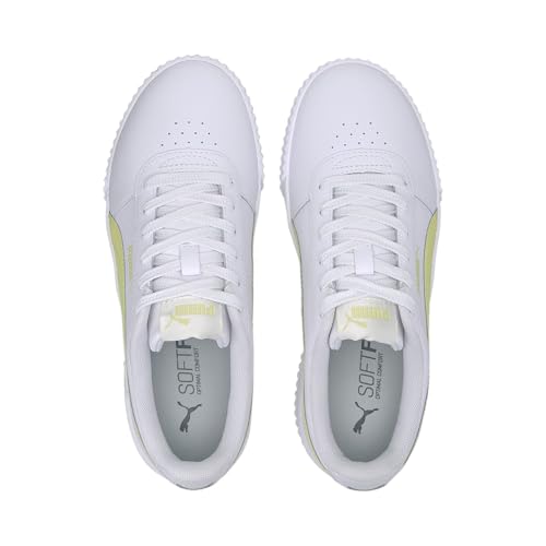 Image of Puma Women's Leather Low-Top Trainers (White 4 UK (Narrow))