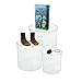 Source One LLC 3 Piece Set of 3,4,5 Inch Round Acrylic Risers - Medium