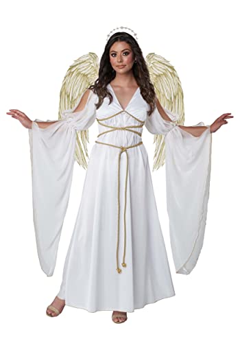 Women's Angel Dress and Halo Costume