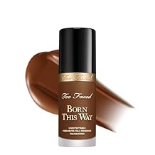 Too Faced Born This Way Natural Finish Longwear Liquid Foundation | Medium-To-Full Coverage | Hydrating + Oil Free