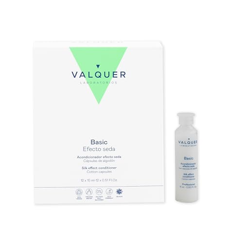 Valquer Profesional Acondicionador Reparador y Nutritivo con Seda Natural - Pack 12x15 ML, Tratamiento Capilar Profesional