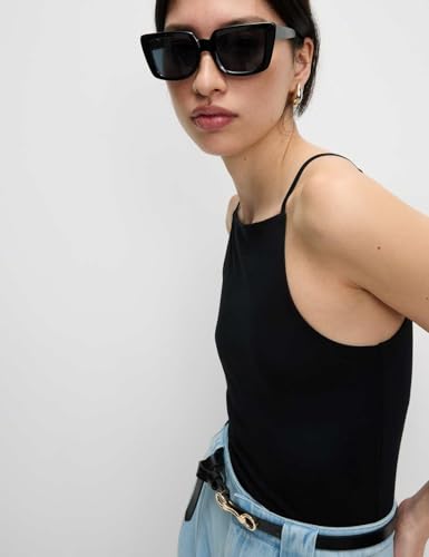 Image of Marks & Spencer Cotton Rich Racer Neck Vest