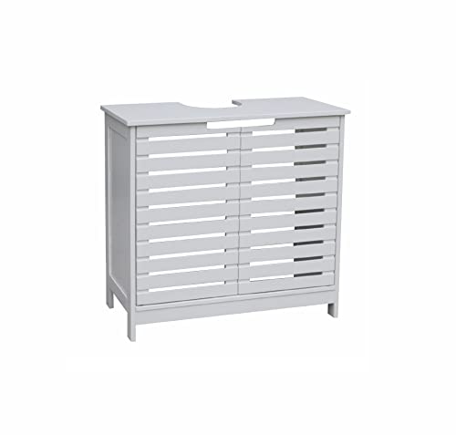Muebles De Baño D,casa - Mueble Bajo Lavabo de Blanco Armario Mueble Baño Bajo Lavabo Minimalista (Minimalista)