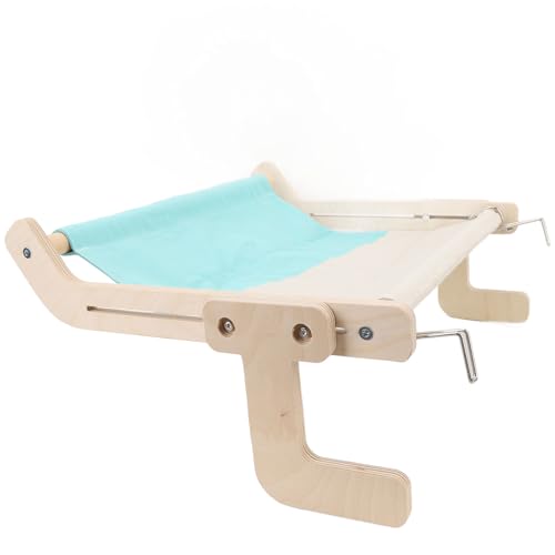 Poleiro para Janela de Gato, Janela Suspensa de Madeira, Rede para Gato, Estrutura Resistente, Prate