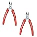 Homoyoyo 2pcs Cutting Pliers Diagonal Nipper Bent Nose Long Nose Pliers Pipe Cutter Clamp Wire Cutter Pliers Handy Wire Cutters Pipe Cut off Home Hand Tools Hose Stainless Steel Buckle