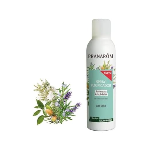 PRANAROM - Aromaforce - Spray Purificador Ravintsara/Árbol del Té + Eucalipto Bio - Color Ravintsara -150ml