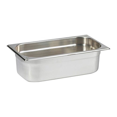 utopia by chefline Stainless Steel 1/3 Gastronorm Container 100mm Pan Deep, Catering, Bain Marie, Gastro Food Pans