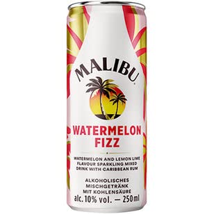 12 Dosen Malibu Watermelon 10% vol. 0,25 L Inkl. EINWEG Pfand