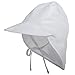 Joligiao Chapeau de Soleil Bob Réglable pour Bébé Fille Garçon Nourrisson Enfants Tout-Petit Chapeau Protection Solaire Bonnet avec Visière Cordons à Nouer,M,Blanc