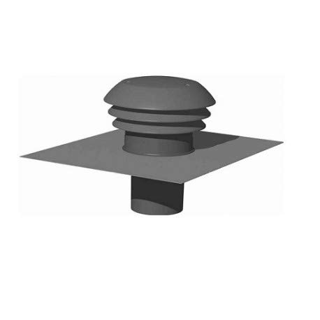 UNELVENT - CHAPEAU CIRCULAIRE PLASTIQUE TOITURE D150/​160MM COULEUR ARDOISE UNELVENT 876005 - UNE-​876005