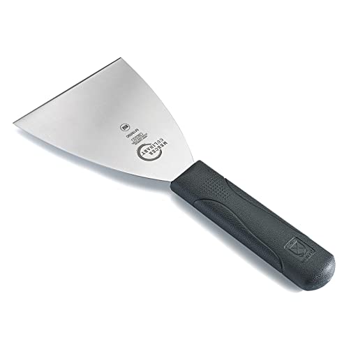 Image of Mercer Culinary Millennia Grill Scraper, 4 Inch x 4-1 /2 Inch Blade, Black Handle