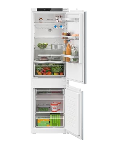 Bosch KIV865SE0 Serie 2, Frigorifero combinato integrabile, Low Frost, Tecnologia Inverter Intelligente, Multi BOX XXL, 177,2 x 54,1 cm, cerniere a scorrimento
