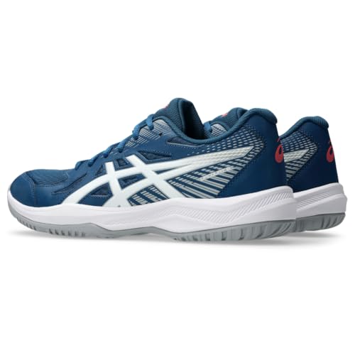 ASICS Men's Upcourt 6 Volleyball Shoes, 14, MAKO Blue/White
