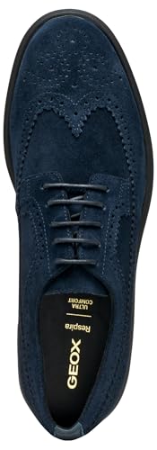 Geox Men's Derby Oxford, Blue, 104