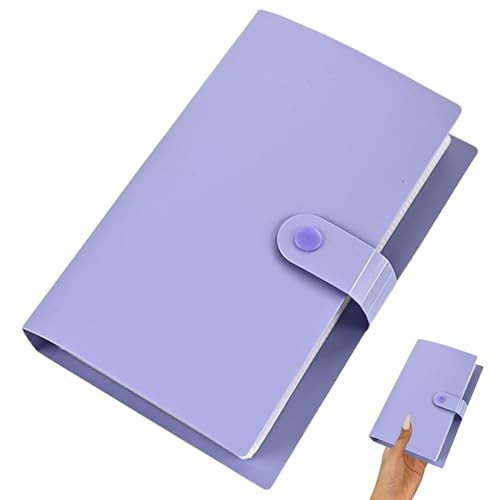 Álbum de divisas 7x3x1 Portable 100 Bolsillo Collection en Blanco Collection Book Storage Tolder para Billetes y Suministros de colección de Sellos