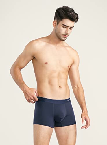 DAVID ARCHY Men's Trunks Underwear Cotton Modal Soft Breathable No Ride Up Pouch Underwear 3,4 or 6 Pack2