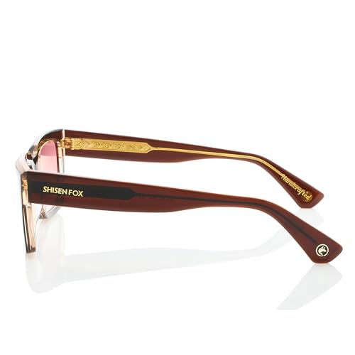 Image of Shisen Fox KOKORO Polarized 2.0 Unisex Sunglasses | Stylish Rectangular Design | Polarized Lenses | Premium Acetate Frames | Sunglasses for Men | Superior Comfort