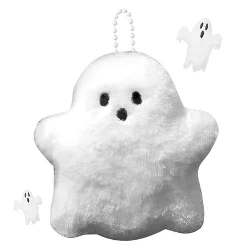 HTGWCG Llaveros De Peluche De Fantasma para Halloween, Decoración Hogar Escuela Juguete Regalo para Niños Adolescentes Adultos, para Mochila, Llavero Decorativo, Accesorios para Bolso