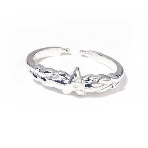 Himmel Gifted Frieren Mirrored Lotus Ring Adjustable Opening Exquisite Cosplay Jewelry