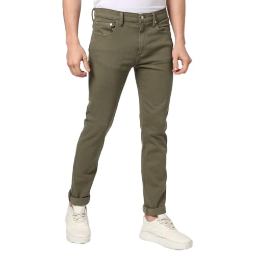 Image of Gap Men Skinny Fit Solid Print Mid Rise Lightlyly Washeded Jeans