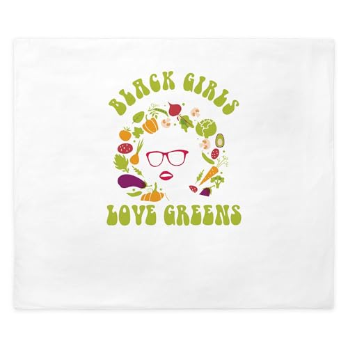 CafePress Black Girls Love Greens Vegetarian Vega King Duvet Cover, Printed Comforter Cover, Unique Bedding