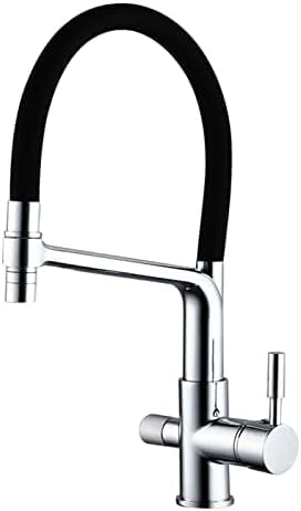 Robinet de cuisine 3 voies extractible pour supprimer les bouteilles d'eau