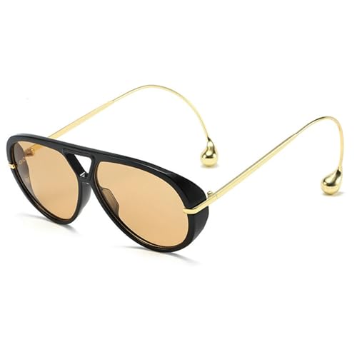 willochra Vintage Oversized Pilot Shield Sunglasses Women Luxury Trendy Sun Glasses For Ladies Big Frame Eyewear2