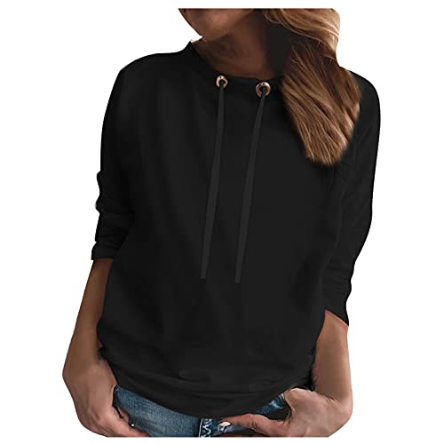 Ausgefallene Pullover Damen - Damen Kapuzenpulli Bedrucktes Color Block Mit...