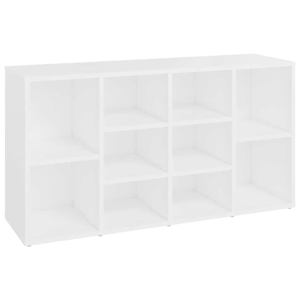 vidaXL Banc à Chaussures, Organisateur de Maison, Meuble de Rangement Salon Couloir Entrée Maison Intérieur, Blanc Bois d’Ingénierie