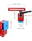 QWORK® 2 Stücke 30 Typ Führungsschiene Stop, Gleitstopper für Holzbearbeitung, Für T-Nut T-Tracks, Holzbearbeitung Manuelle Werkzeuge