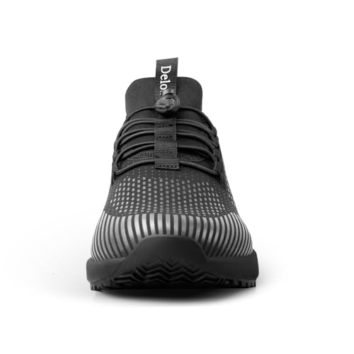 Image of Women's Non Slip Work Shoes Slip Resistant Waterproof Chef Shoe for Restaurant Kitchen Food Service Nursing Hospital Staff Lightweight Walking Sneakers with Slip-On Design
