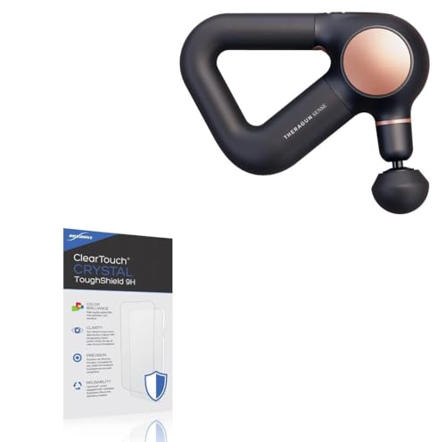 BoxWave Screen Protector Compatible With Therabody Theragun Sense - ClearTouch Crystal ToughShield 9H (2-Pack), Clear 9H Tough Flexible Film Screen Protector