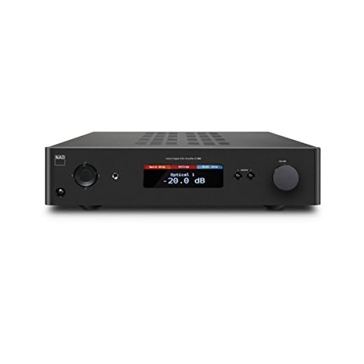 NAD C 368 mit schwarzem Kabel, Audioverstärker – Audioverstärker (0,009%, 110 DB, 80 W, 80 W, 260 W, 240 W)