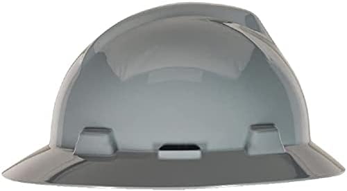 Miniatura 5 de MSA - Casco V-Gard de ala completa con suspensión, cubierta de polietileno, protección superior contra impactos y correas de corona autoajustables,
