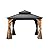 Dyncan Enhance Outdoor Gatherings with 12'x12' Hardtop Gazebo, Cedar Wood Frame, Steel Double Roof, Brown