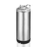 New 5 Gallon Ball Lock Keg, Stainless Steel Beer Keg with Single Handle for Draft, Homebrew and Craft Beer