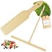 Produktbild HOFMEISTER® Crepes-Set, 2-teilig, für das Zubereiten und Wenden von Crepes, Crepes-Wender und Crepes-Verteiler im Set, aus robustem und nachhaltigen Buchenholz, 32 cm